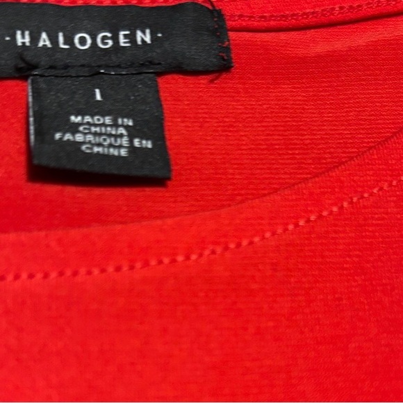 Halogen Red Cold-Shoulder Ruffle Long-Sleeve Top - Picture 2 of 2